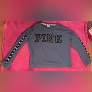 Grayish Blue Crewneck Sweatshirt from Pink/Victoria Secret